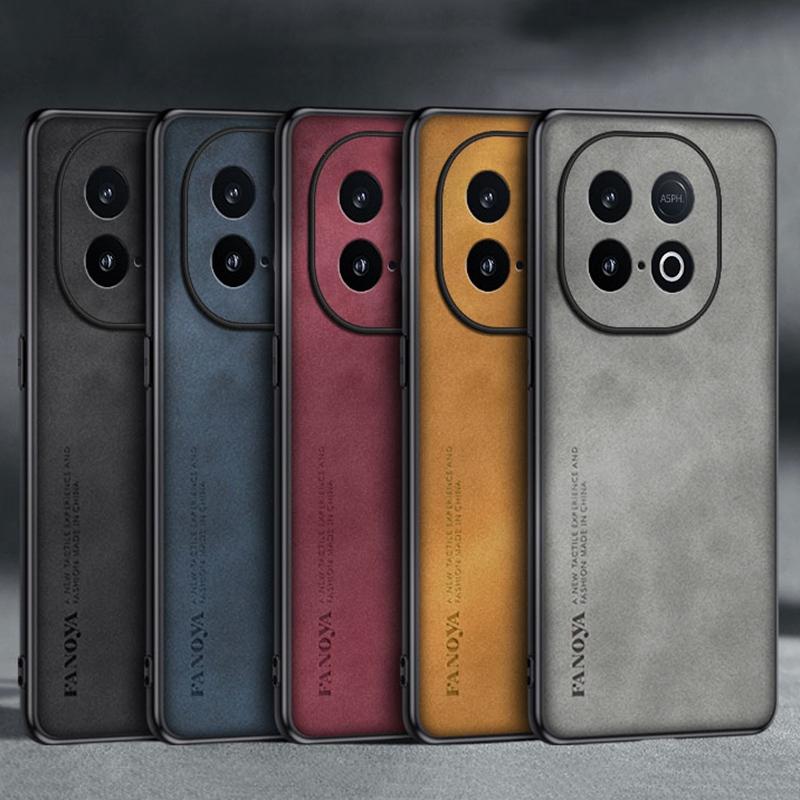 For iQOO Z10 Turbo Case Luxury PU Leather Phone Case For Vivo iQOO Z10 Turbo Pro 5G Back Cover Matte Silicone Full Protection