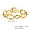 Chunky Stainless Steel Oval Chain Bracelet for Women Girl, 18K Gold Plated OT Buckle Bracelet, Waterproof Jewelry Gift