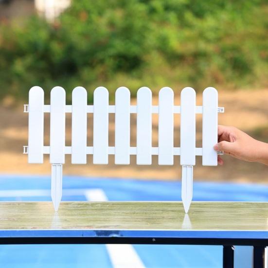 Plastic Garden Retaining Fence Garden Edging Border Panels with Stakes No Dig Landscape Edging Border for Yard Path Lawn