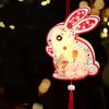 Kawaii Cartoon Kaninchen Laternen Leuchtende Glühende Mittherbstfest Laterne Handgefertigte Blumenlicht Laterne DIY Materialpaket