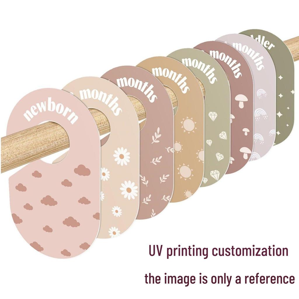 Double-Sided Baby Closet Dividers - Child's Patterned Wardrobe Organizers