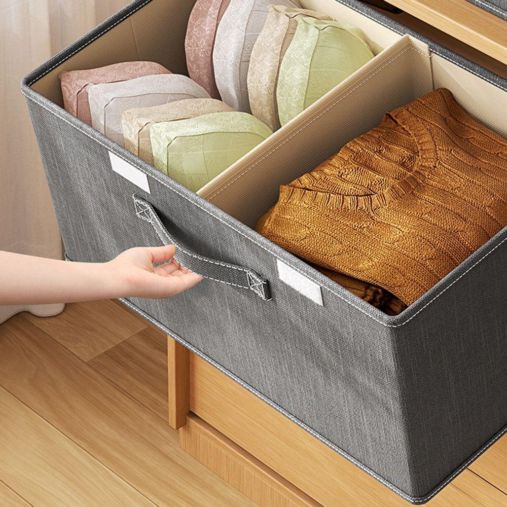 Dustproof Lid Clothing Storage Box Foldable Toy Storage Organizer Home Supplies