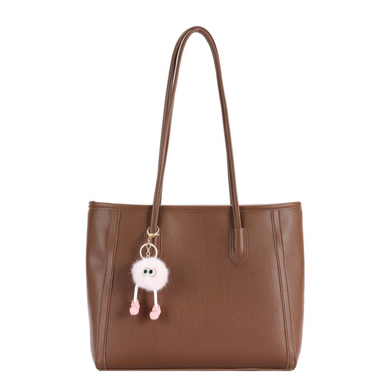 Faux Leather Tote Bag for Women Large Capacity Shoulder Handbag
