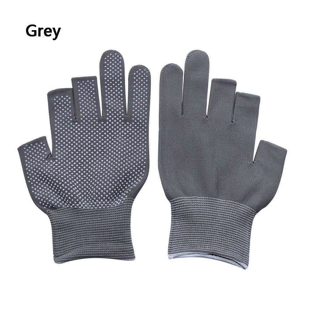 Sports/Biking Stretch Open/Half Fingers Driving Mittens Sun Protection Anti-Slip Fishing Gloves