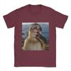 Thinking Monkey Meme T Shirt for Men 100% Cotton Vintage T-Shirts Crewneck  Tee Shirt Short Sleeve Clothes Gift Idea