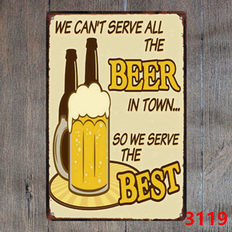 Vintage Cocktail WiFi Tin Sign for Bar, Bedroom, KTV, and Restaurant Décor