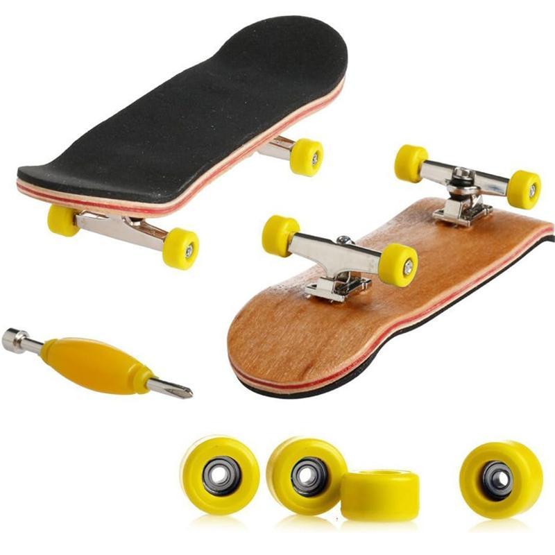 Professional Mini Maple Wooden Finger Skateboard Wheels With Bearings Cool Stuff For Adults Teens Boys Novelty Hobbies Gifts