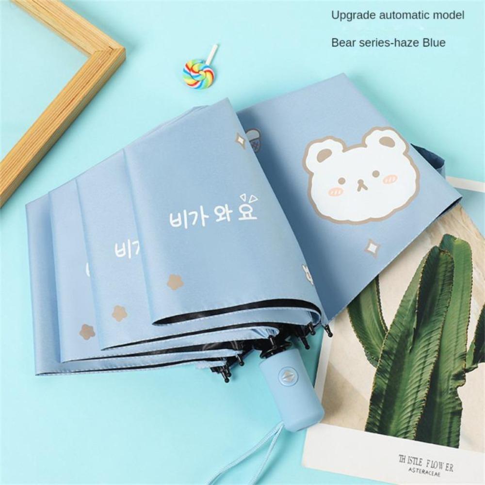 One-Touch Open Umbrella Waterproof Folding Design Fully Automatic Umbrella UV Protection Lightweight Automatic Umbrella