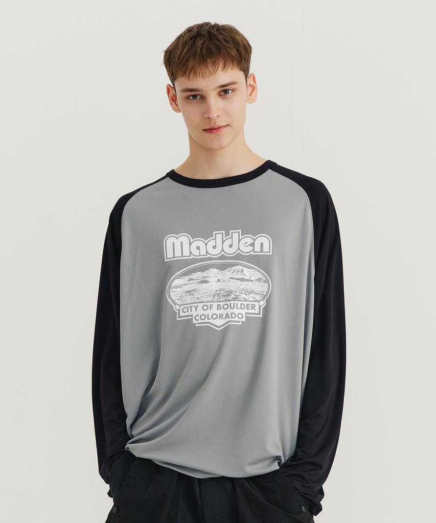 MADDEN Raglan Askin Mesh Long Sleeve Black