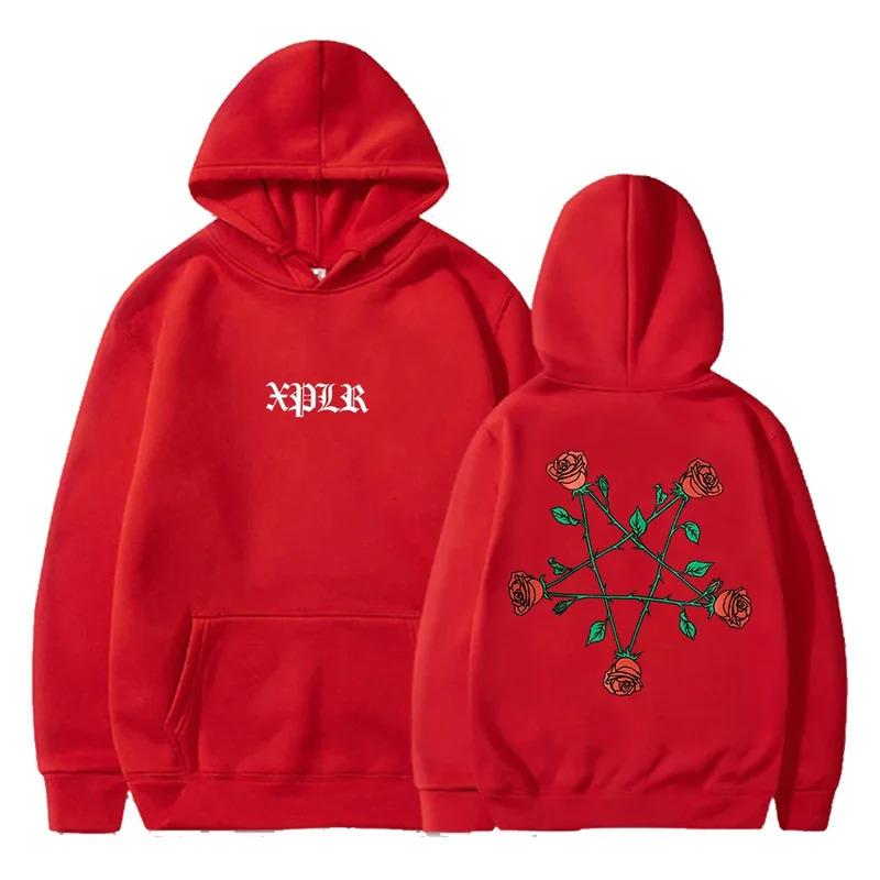 Cartoon Anime Couple Hooded Sweater European Size Print Sweater Xplr Hoodie