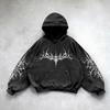 STREETRICH Amerikanische High Street Mode Kleidung Street Hip-Hop Lässiger Hoodie Herren und Damen Y2K Harajuku Retro Buchstaben Sweatshirt