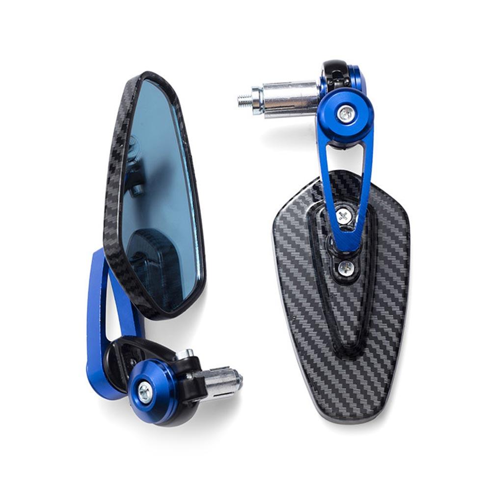 Motorcycle Rearview Mirror Carbon Fiber Pattern Handlebar Mirror Modified Inverted Rear Mirror Motorbike Accessories 2024 New