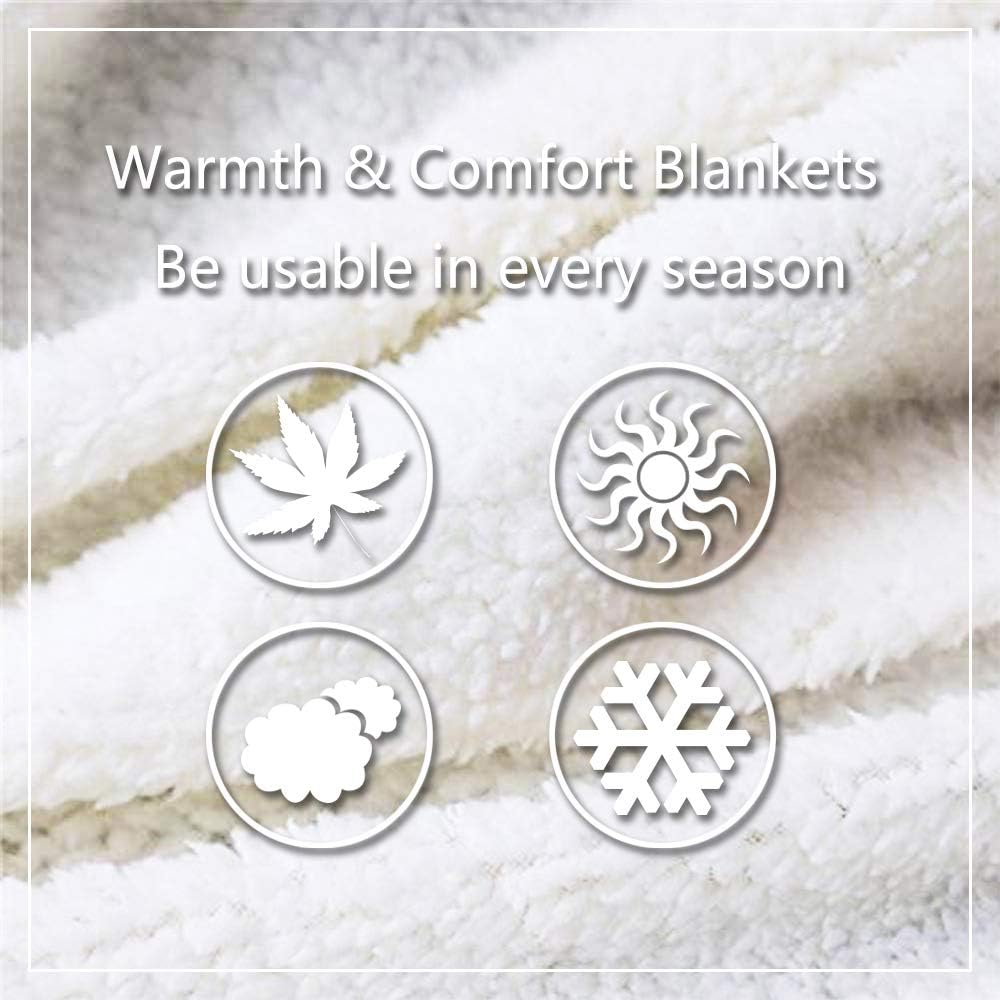 Reindeer Fleece Blanket Santa Claus Warm Plush Sherpa Blanket Sleigh Pine Snowman Squirrel Fuzzy Plush Throw Gift Box Merry