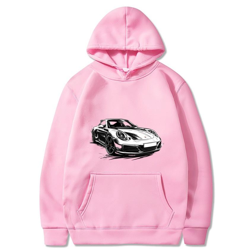 Sports Cars, Luxury Cars, Printed Autumn and Winter Hoodies, Men's and Women's Long Sleeved Streetwear, Hip-hop Warm Hoodies