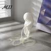 Halloween Party Supplies Funny Peeing Ghost Figurine, Spooky Statue, Unique Desk Accessories 3D Printed Luminous Tabletop Ornament, Joke Gift Glow In