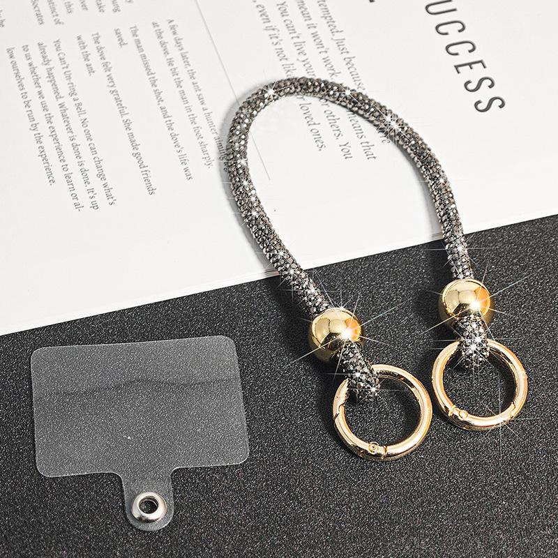 Crystal Rhinestone Phone Lanyard Bling Bling Crossbody Hanging Cord Phone Accessories