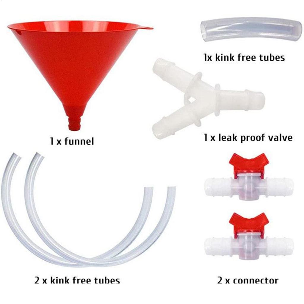 Beer Funnel Plastic Filling Funnel Beer Funnel Wine Liquid Pipe Tube Plastic Valve Hose for Birthday Beer Festivals Drinking