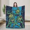 TMNT Game  Blankets Quality Warm Soft  Throw Blanket Winter Decorative Bedroom Fashion Bedspread