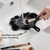 Silicone Makeup Brush Cleaning Mat with Suction Cups Non-slip Portable Travel Ginkgo Leaf Shape Cosmetic Brush Tools Cleaning Pad