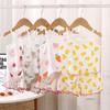 Girls Cotton Sleeveless Pajama Set Thin Summer Camisole Top And Shorts Cute Printed Toddler Baby Homewear Outfit With Elastic Waist