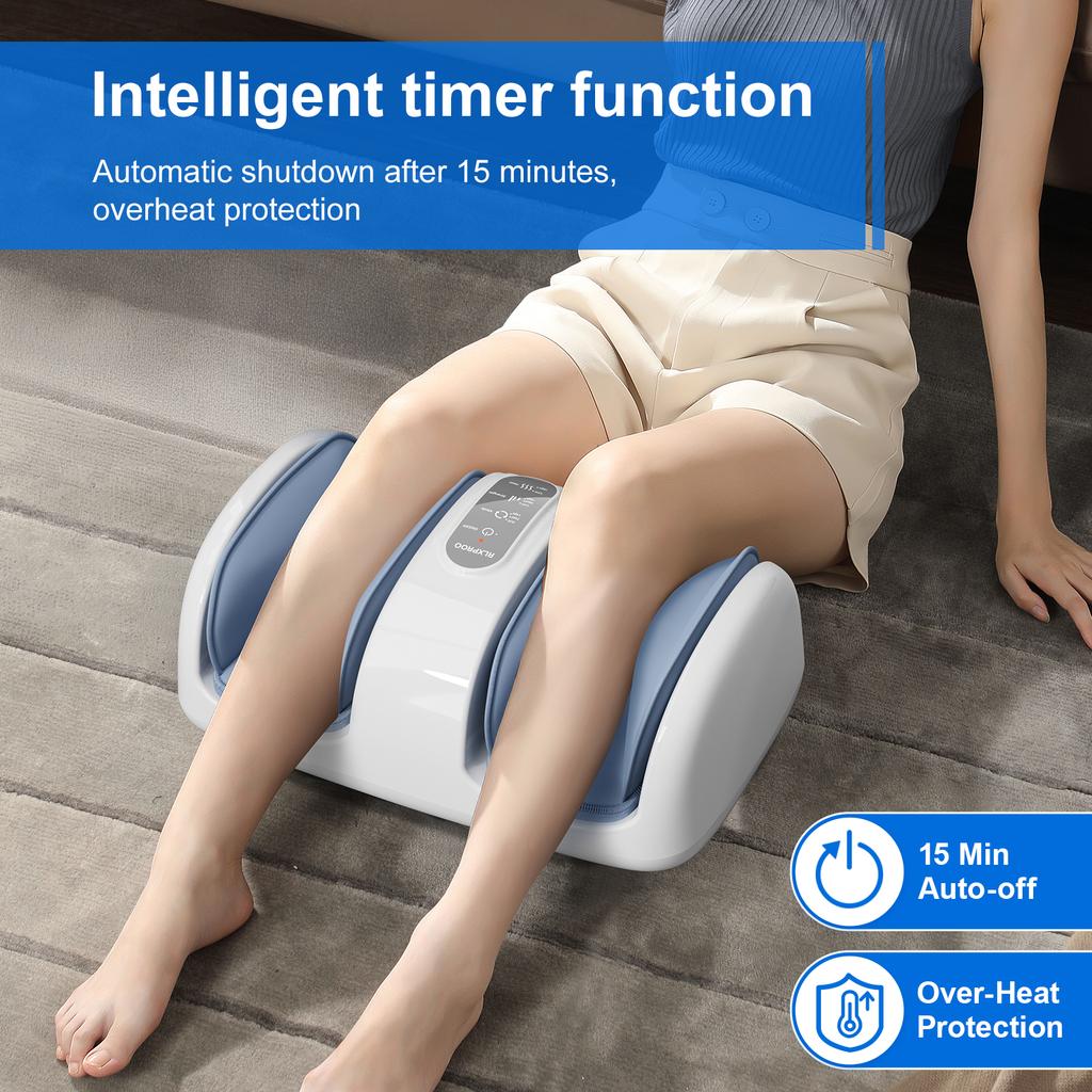 Durable And Safe Electric Shiatsu Foot Massager With Heat Deep Kneading And Rolling For Tired Feet Stress Relief For Parents Home Office