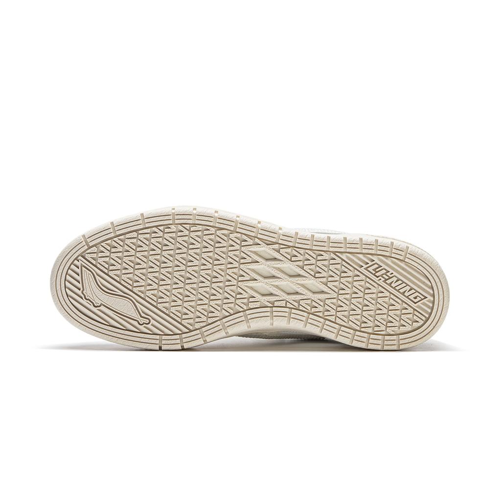 Li Ning Cushioning, Wear Resistant Low Top Skateboard Shoes Women's Ecru AEPU062-1