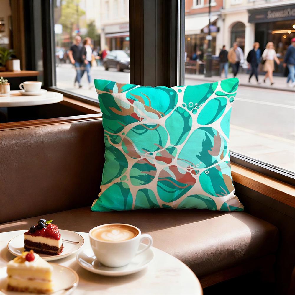 Light Blue Ocean Ripple Cushion Cover Decorative Cushions Covers Cover Sofa X Pillow  Piece X X Pillowcase
