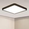 LED Ceiling Light - NETTLIFE - Flat Ceiling Light 23 Cm - 18W - Black - 4000K Neutral White