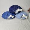 Hat Female New Denim Beret Summer Versatile Fashion Puppy Painter Cloud Hat Showing Face Small Spring and Autumn