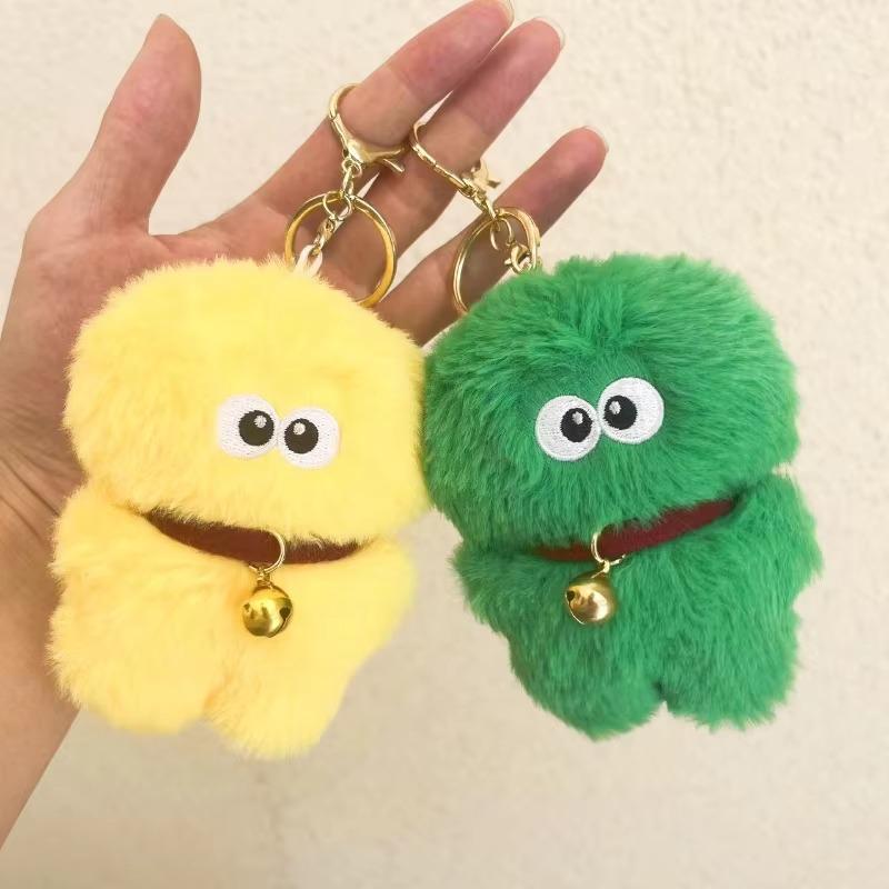 Plüsch-Schlüsselanhänger, 1 Stück, Cartoon-Glockenmonster-Puppe, Schlüsselanhänger, Hänge-Souvenirs, Taschen, Handyhüllen, Hängedekorationen, Geburtstagsgeschenk