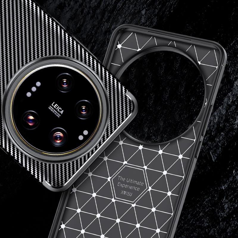 For Xiaomi 15 Ultra Case Cover Mi 15 Ultra Capas Carbon Fiber Shockproof Armor Back Bumper TPU Soft Cover Xiaomi 15 Ultra Fundas