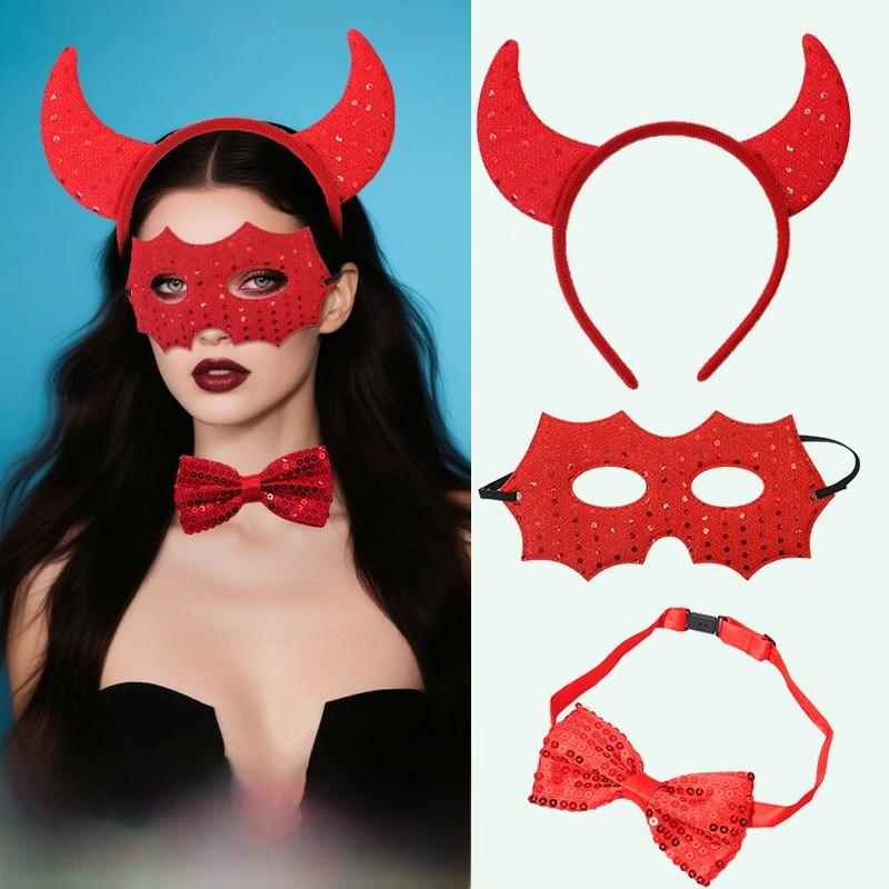 Anna Prinzessin Halloween Kostüm Zubehör Mit Plastik Teufelshorn Stirnband Für Cosplay Party