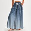 Dames Hoge Taille Wijde Pijpen Broek Casual Flowy Palazzo Broek Bloemenprint Broek Met Zak