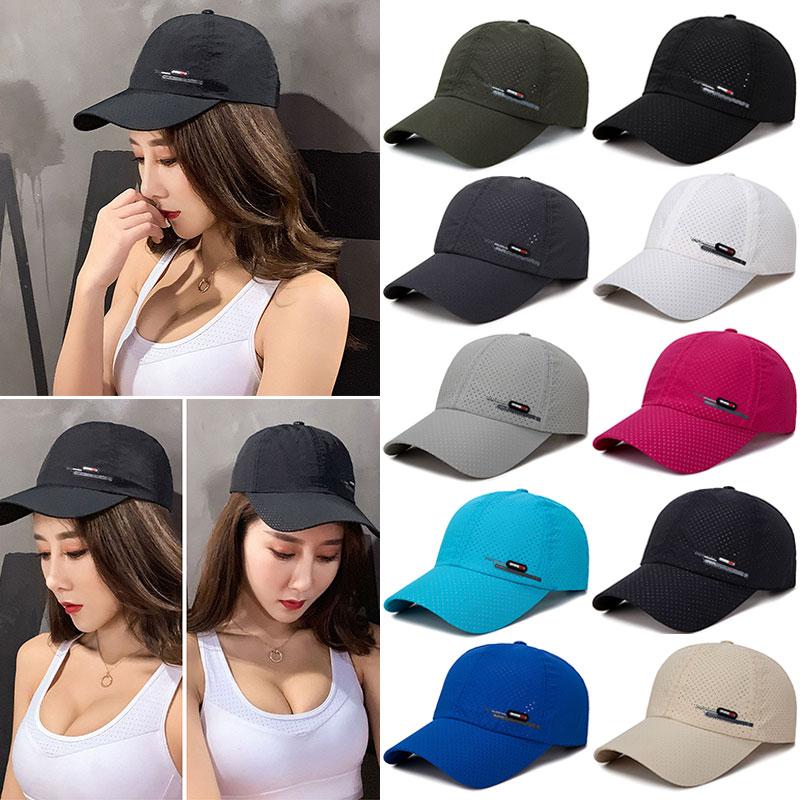1Pc Summer Luxury Brand For Men Sports Running Sweat Baseball Cap Male Canada Golf Caps Quick Dry Women Solid Snapback Bone Hat
