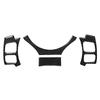 Add a Touch of Elegance with Black Carbon Fiber Steering Wheel Cover Trim for Lexus IS250 NX200 200t 300h 4 Piece Set