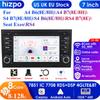 Hizpo Rádio de Carro Android 4G-LTE Carplay 7 polegadas GPS para A4 B9 B8 B7 B6 S4 RS4 SEAT Exeo Multimídia RDS 2din Autorrádio Estéreo Vídeo Navegação Inteligente