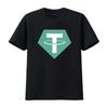 Usdt Tether Small Logo Cryptocurrency Bitcoin Crypto Coin Softstyle T Shirt vintage Washed Stretched streetwear