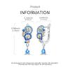 Original 925 Sterling Silver Tassel Earrings Women 2025 Zircon Ear Studs Sparkling Pave Hoop Earring Anniversary Jewelry Gift