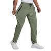 Men's Casual Lightweight Elastic Waistband Quick Dry Ice Silk Pants with Zipper Pockets Breathable Stretch Sports Trousers for Everyday Wear