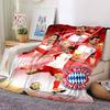 Thomas Muller Bayern Munich Football Star Collage Print Flannel Blanket Soft Warm Throw Blanket for Sofa Bed Living Room