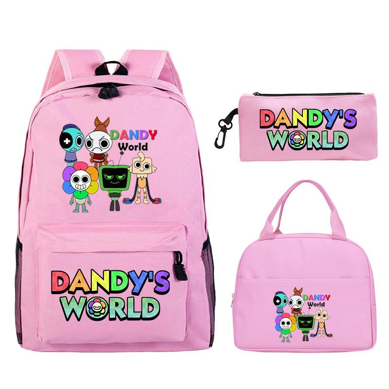 Game Dandy'S World Around Personalized Print Student Bag Casual Pencil Bag Lunch Bag