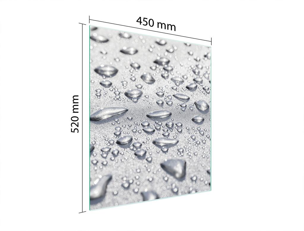 TABLA DE CORTAR DE CRISTAL 45x52 GOTAS