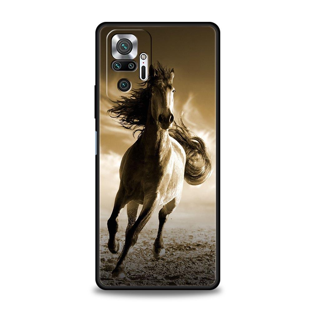 Laufendes Pferd Tier Handyhülle Für Xiaomi Redmi Note 13 12 5G 11 10 Pro Plus 4G 9S 9 8 7 9T 13C 10C 9C 9A Weiche Silikonhülle