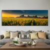 Pintura en lienzo de girasoles y paisaje de flores modernas, carteles e impresiones, imágenes artísticas de pared, Cuadros para sala de estar, decoración del hogar sin marco