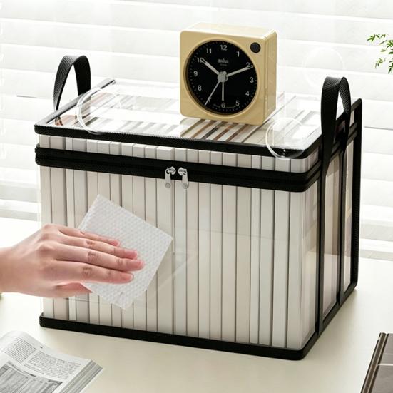 Kleideraufbewahrungsbox, Langlebige durchsichtige PVC-Aufbewahrungsbehälter, mit verstärkten Griffen Doppelreißverschluss-Design, Große Kapazität Feuchtigkeitsbeständige Organizer-Taschen