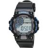 Crepha TELVA Digital Multifunction Waterproof Watch 5ATM Stopwatch Blue with Urethane Strap