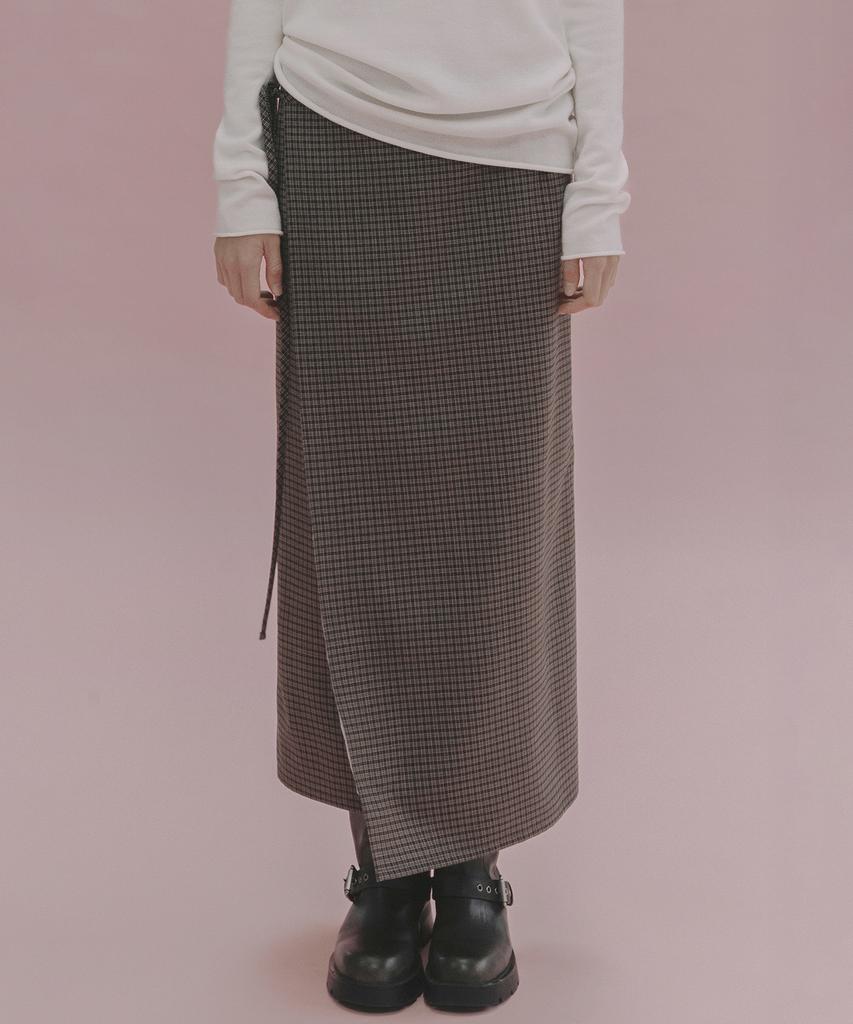 Annies Baron Reversible Check Skirt (Brown)