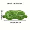 3D Sad Frog Eye Mask for Sleep, Soft Comfortable Travel Blindfold, Unisex Adult Kids Light Blocking Eyepatch Portable Design