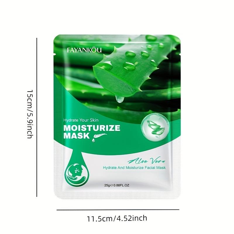10 Aloe Vera Moisturizing Masks, Moisturizing the Skin, Suitable for All Skin Types, Available for Men and Women