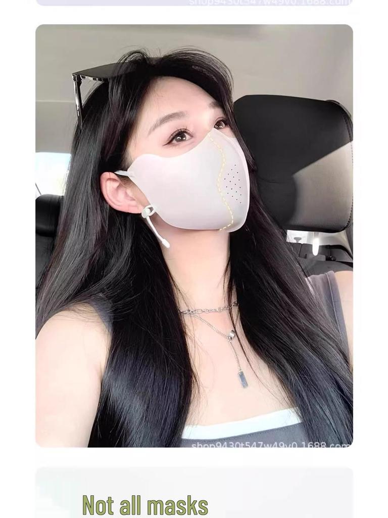 2025 Women's Anti-UV Ice Silk Cycling Mask: Lightweight, Breathable Sun Protection